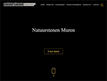 Tablet Screenshot of natuurstenen-muren.nl